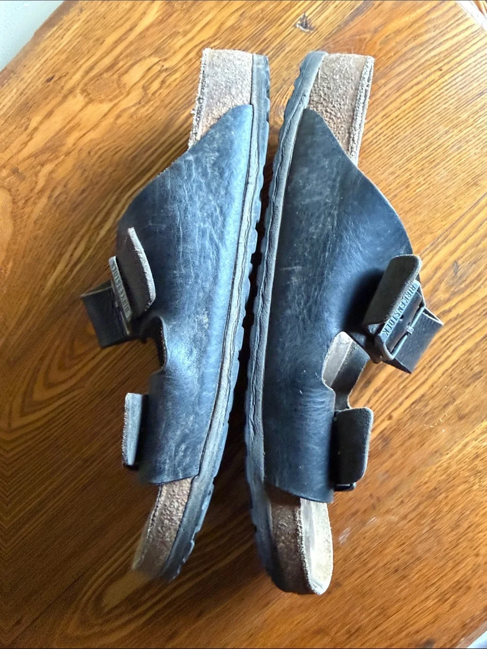 Birkenstock Arizona Men's Double-Buckle Slide Sandals in Black